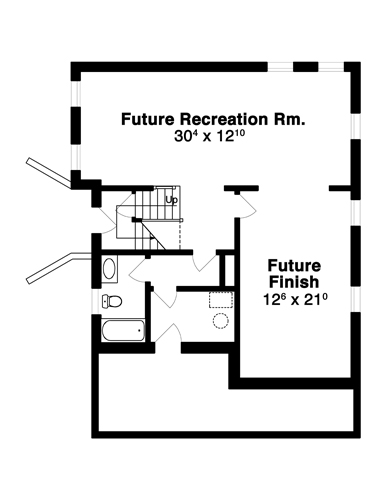 Lower Level image of GATSBY House Plan